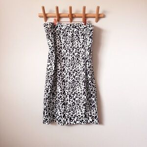 ASOS Heart Break Snow Leopard Midi Skirt